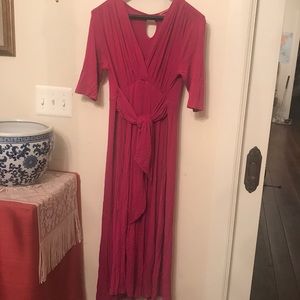 Hot pink maternity dress M